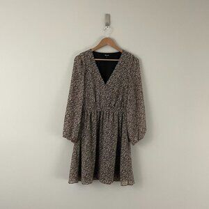 Madewell Georgette Floral Button Front Mini Dress Size Medium
